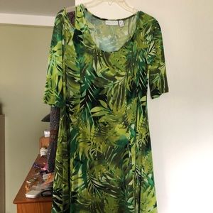 Susan Graver cold-shoulder dress